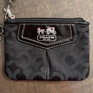 Coach Black Wristlet